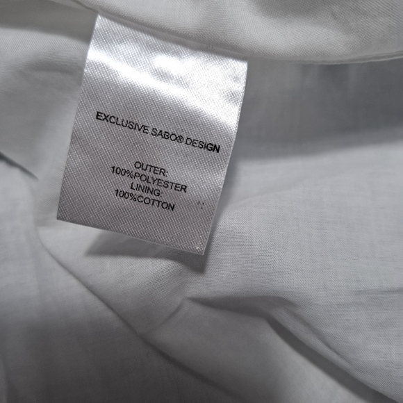 SABO SKIRT Amanda Mini Dress Size L US 8 100% Cotton With Eyelet Floral Babydoll - Picture 16 of 16